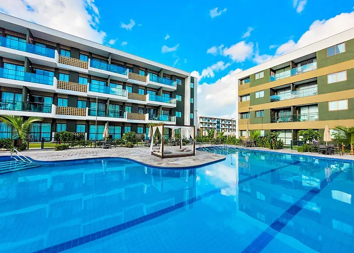 Flat Luxo Oasis Do Mana 350M Da Praia, Polo Aquatico-2Qts, 2Gar