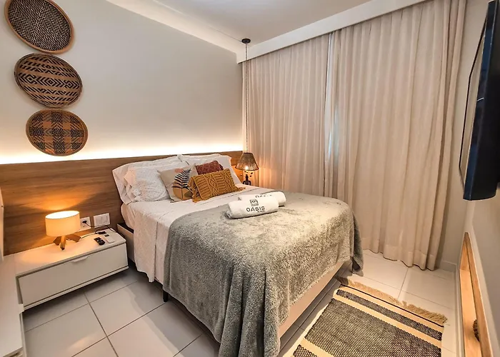 Flat Luxo Oasis Do Mana 350M Da Praia, Polo Aquatico-2Qts, 2Gar