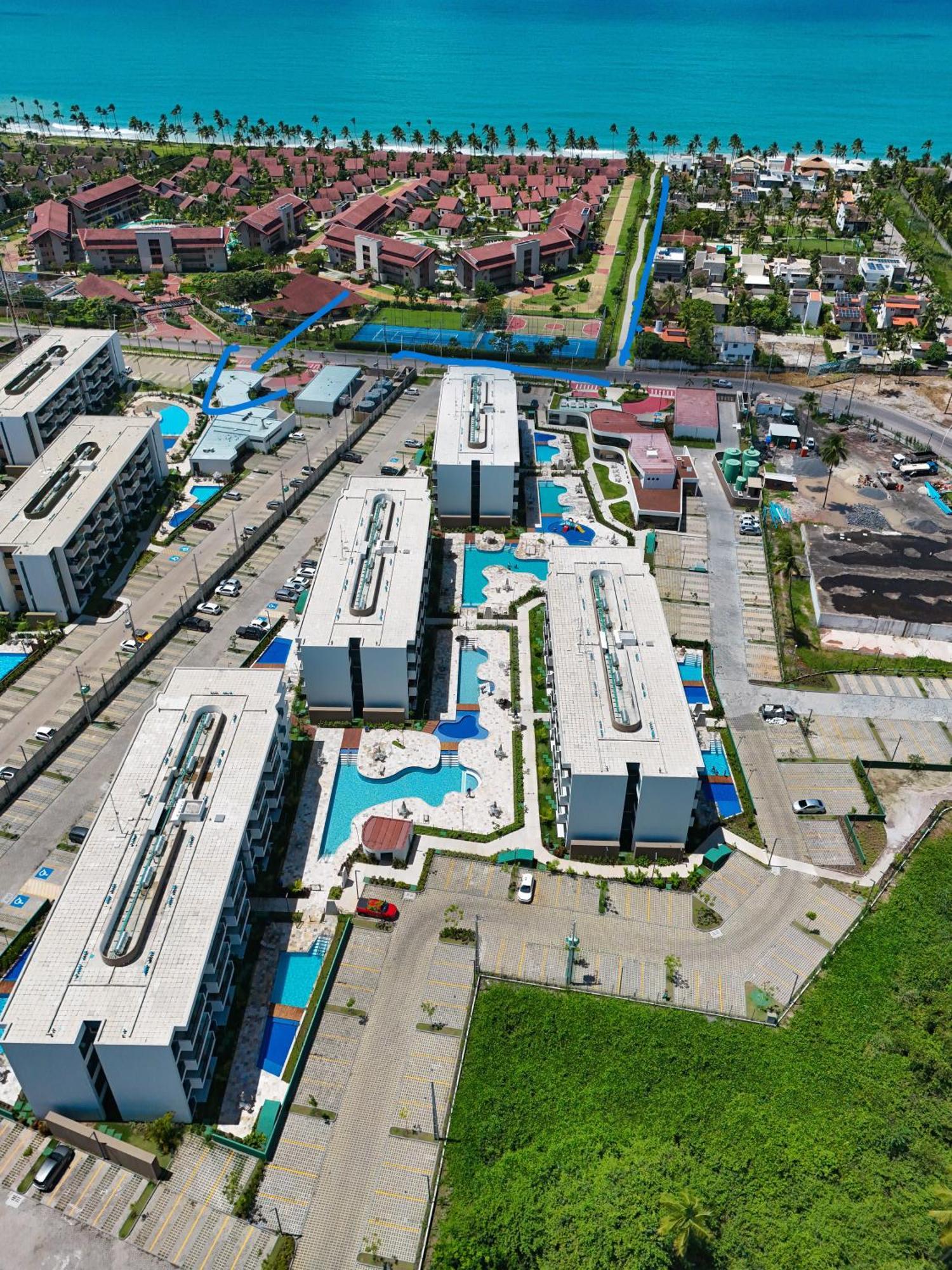 Flat Luxo Oasis Do Mana 350m Da Praia, Polo Aquatico-2qts, 2gar Apartamento